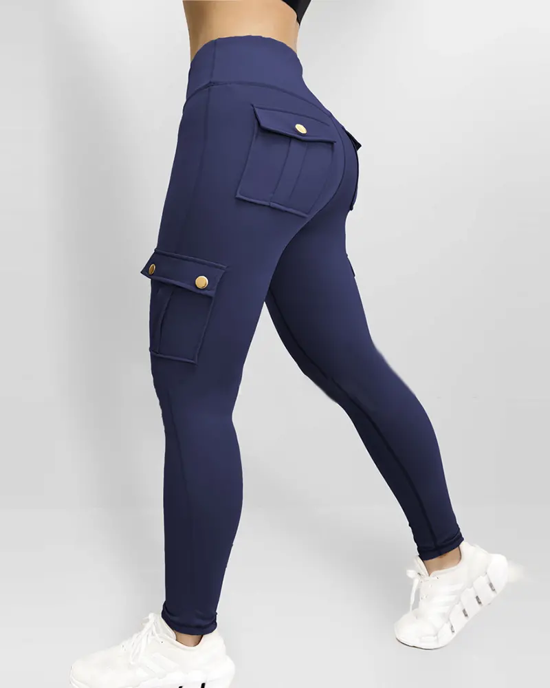 Pocket Design Butt Lifting Active Pants