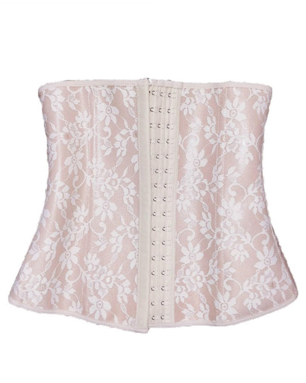 3 Row Hook Eye Print Waist Trainer