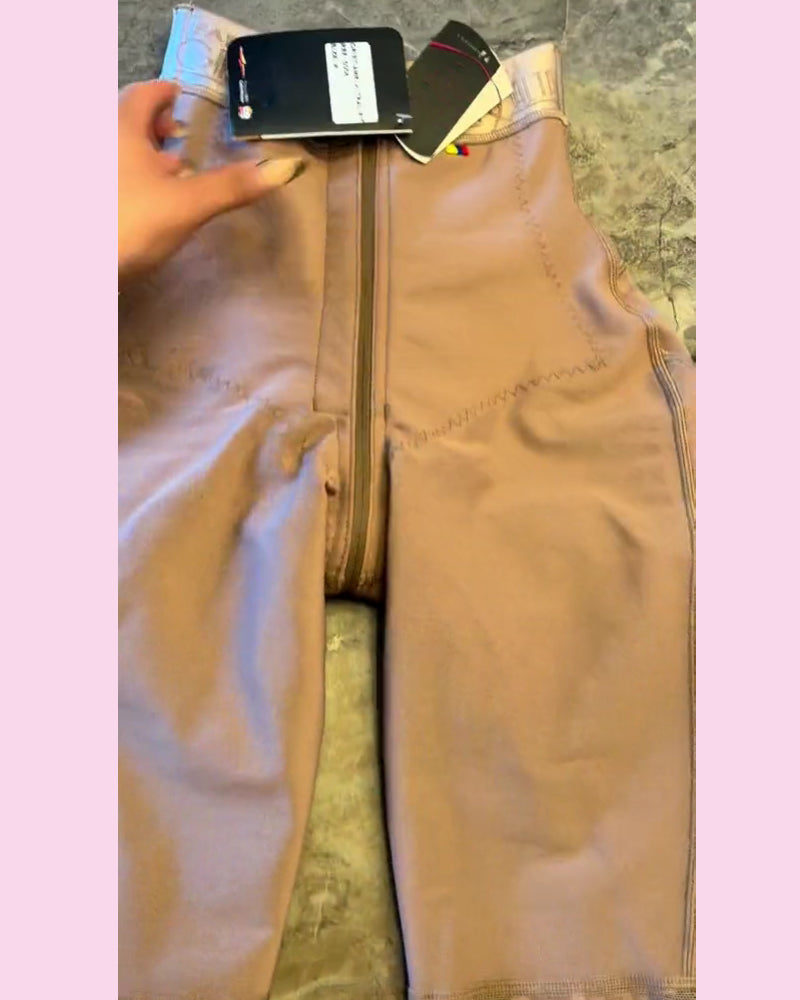 High Waist Tummy Control Compression Butt Lifting Zipper Shorts