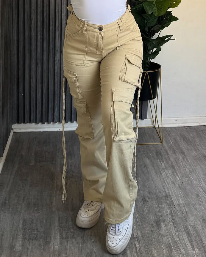 Side Pocket Cargo Jeans