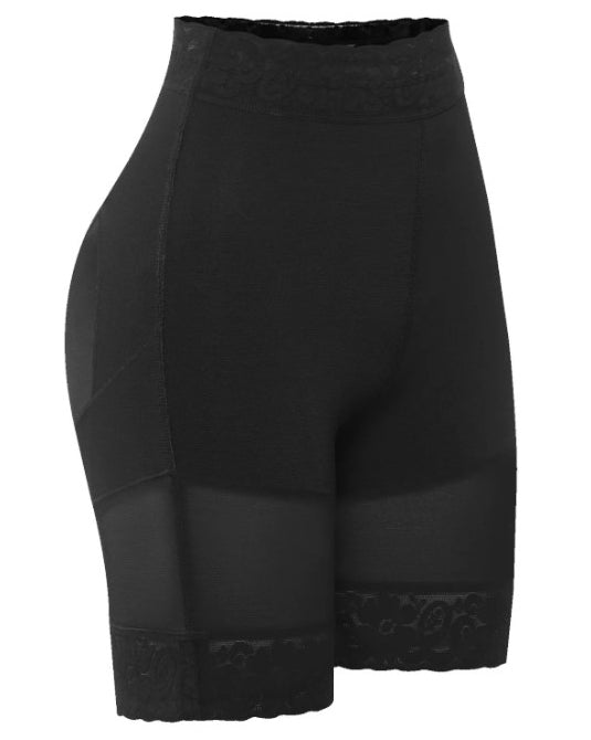 Hüfthebende Shaper-Shorts aus Mesh mit hoher Taille