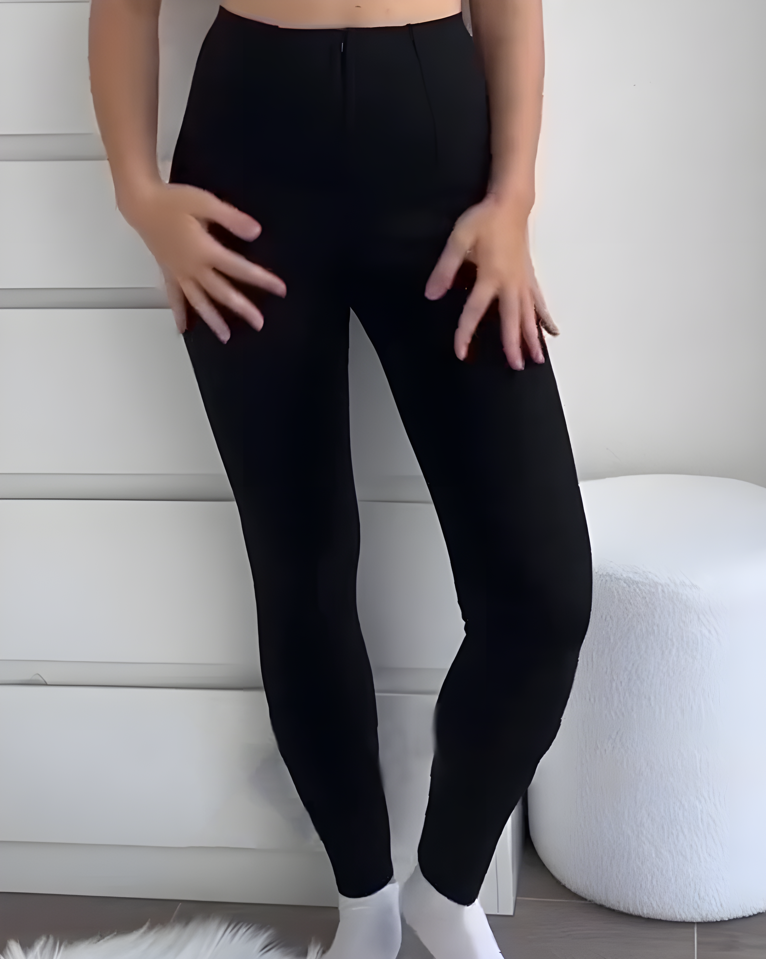 High Waist Zipper Tummy Control Pants