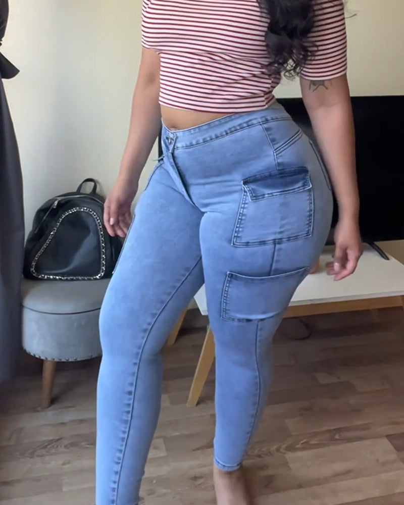 Pocket Skinny Jeans