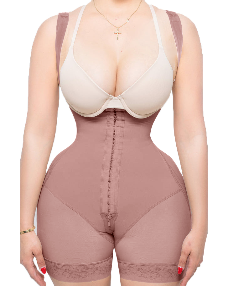 Open Chest Waist Control Full Body Shaping Bodysuit