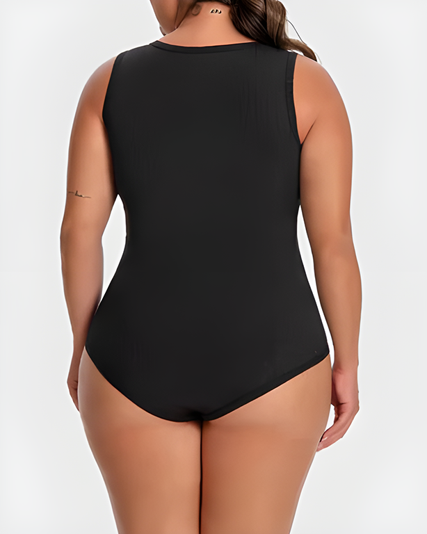 Square Neck Sleeveless Tummy Shaping Bodysuit