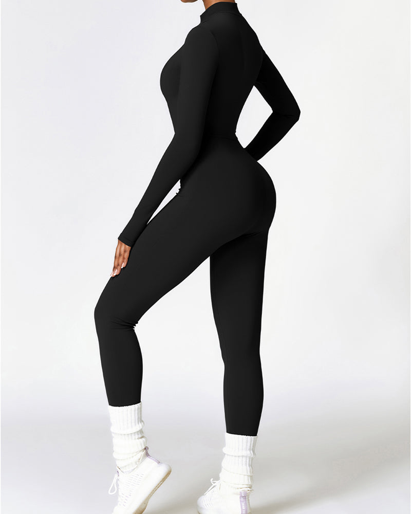 Tight Fleece Yoga Jumpsuit