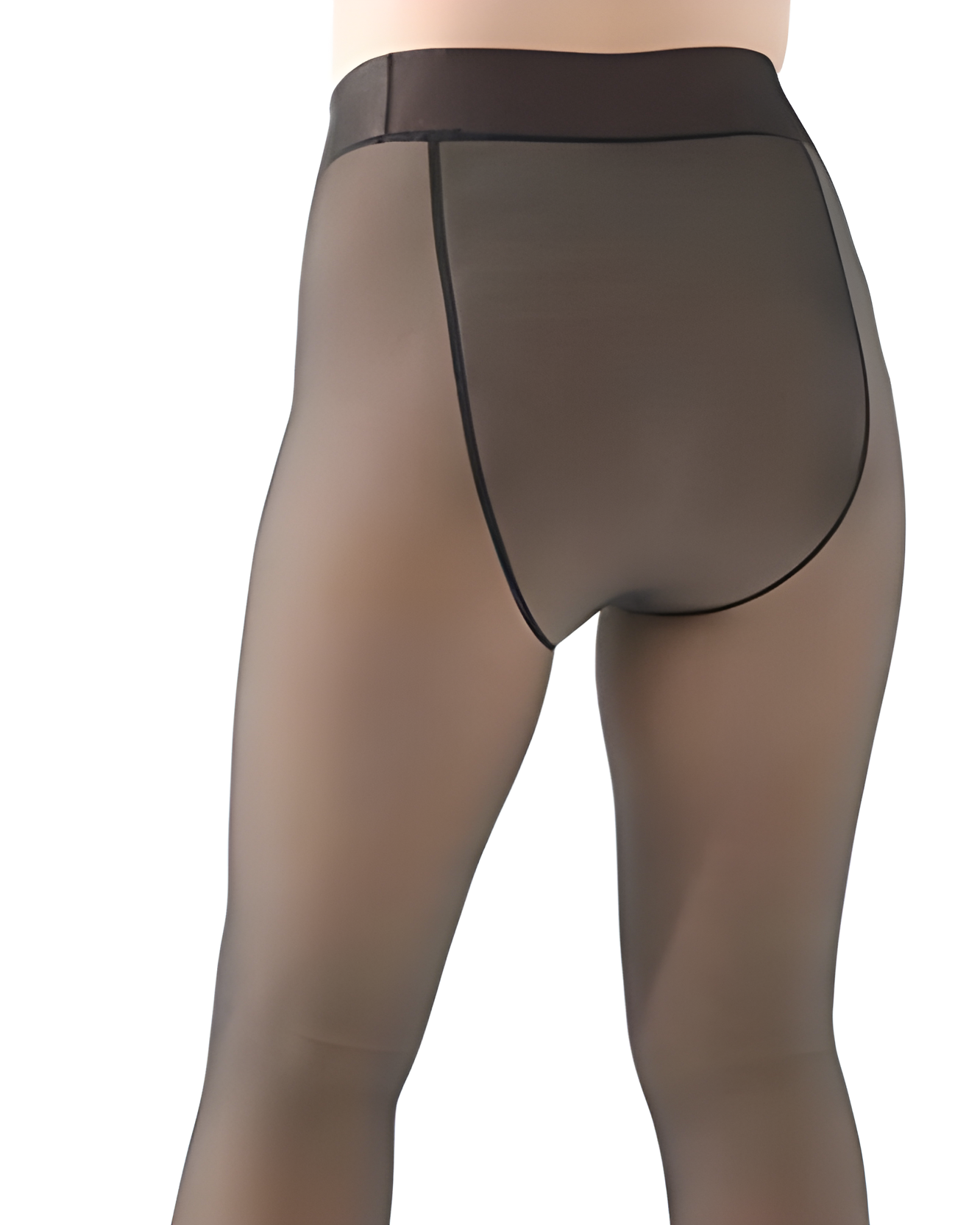 Halbtransparente Plüschhose für Damen