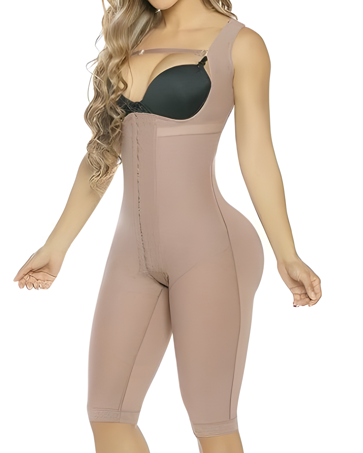 Open Bust Hook Eye Strong Compression Full Body Shaper