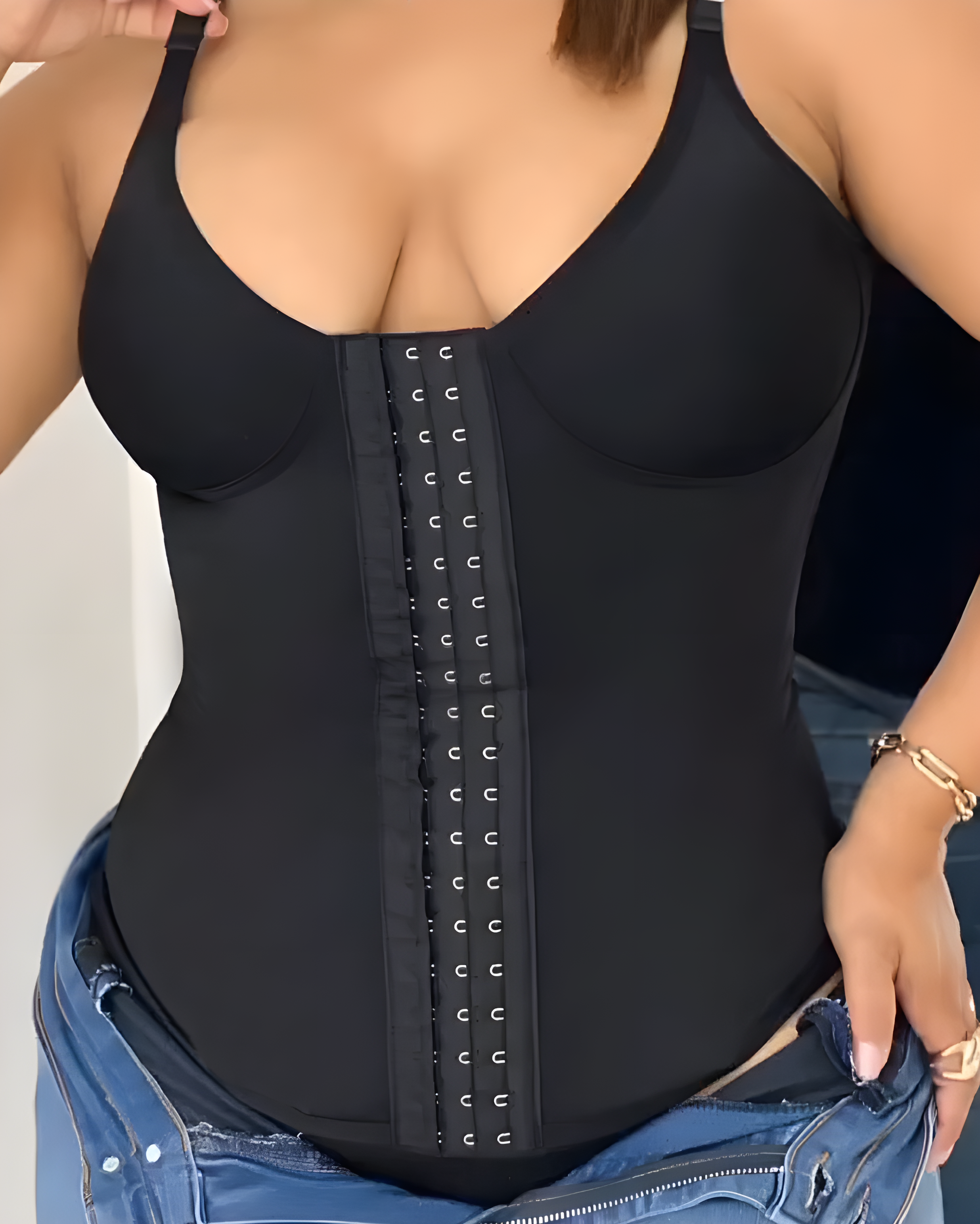 Hook Eye Wide Straps Waist Trainer Vest