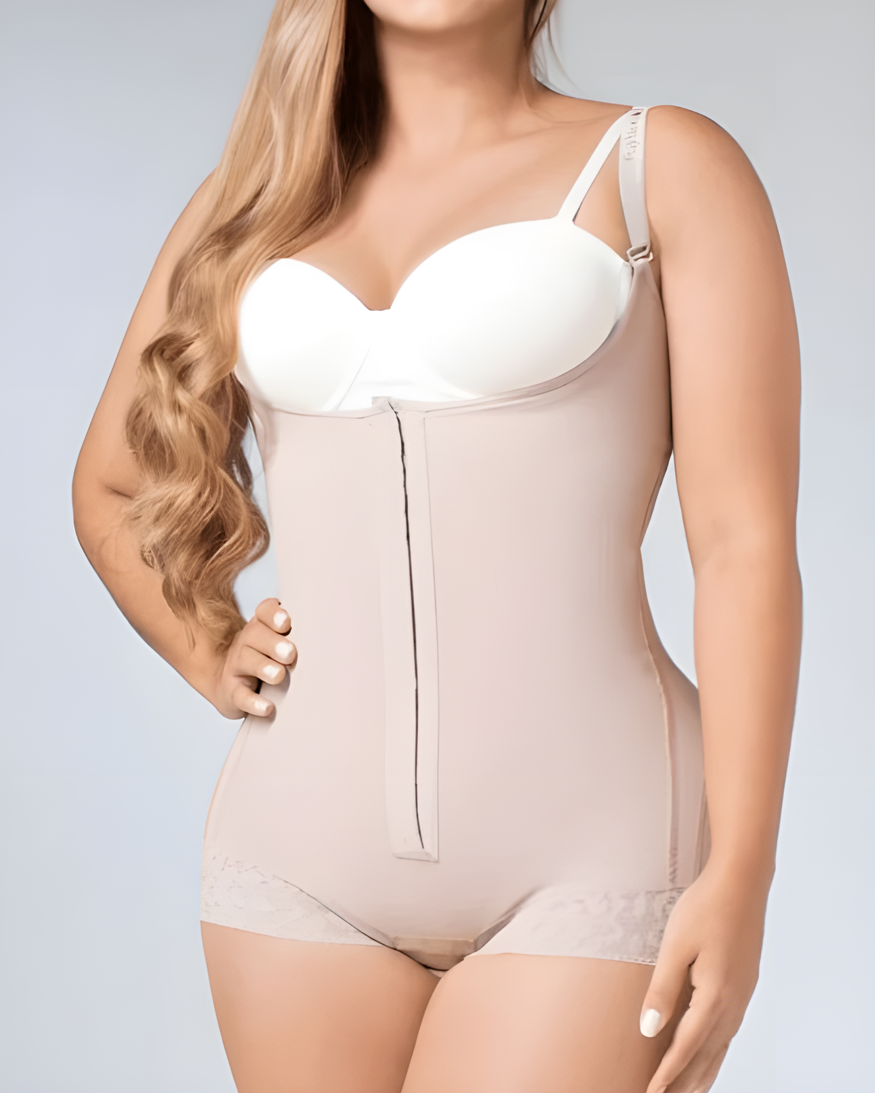 Open Bust High Compression Thong Bodysuit