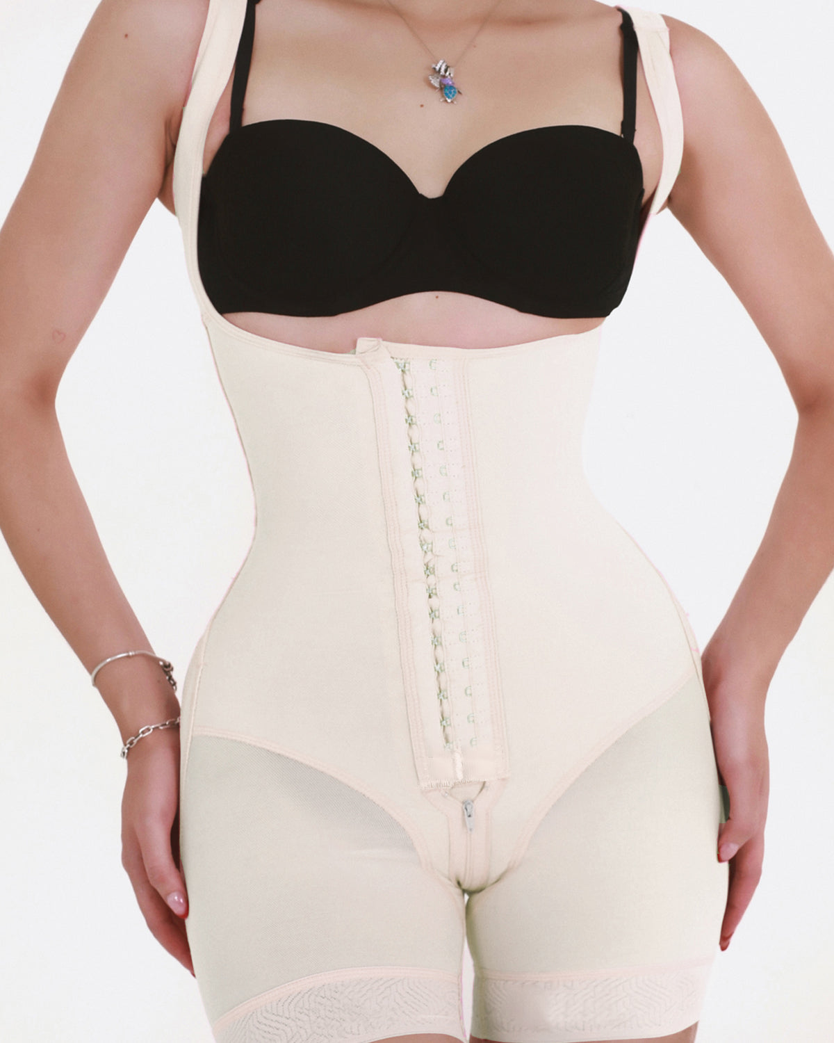 Open Chest Waist Control Full Body Shaping Bodysuit