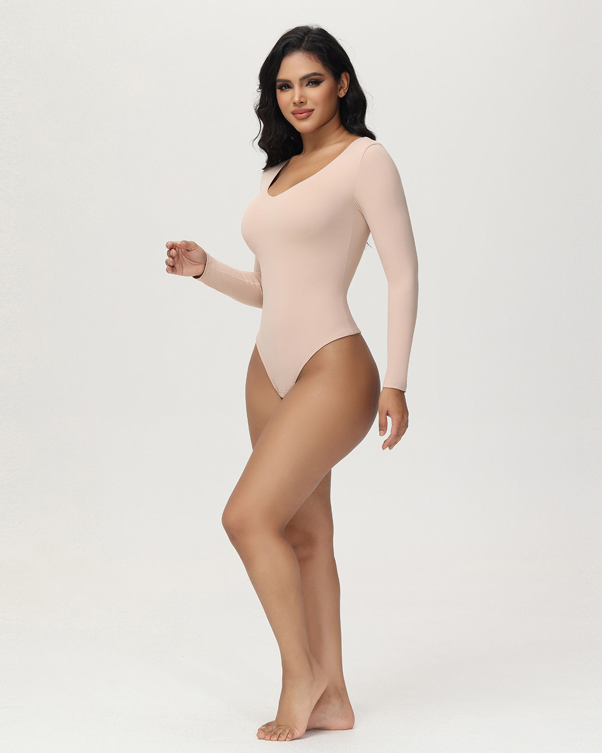 Schmaler Shapewear-Rundhalsausschnitt