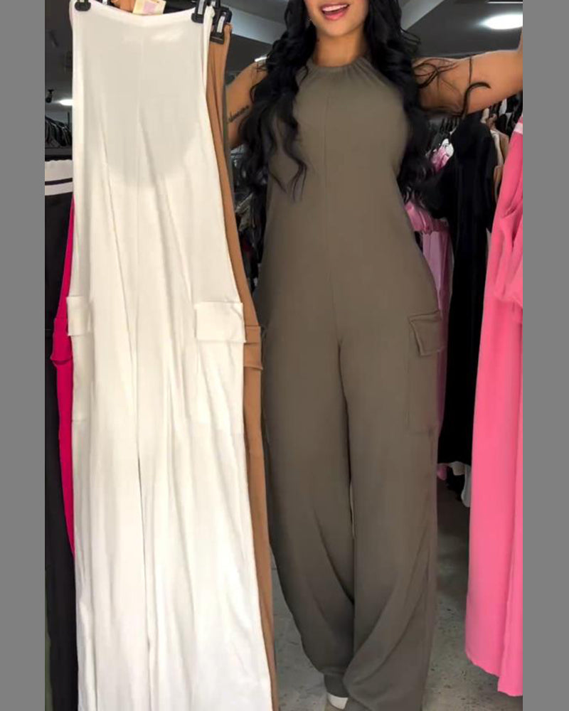 Halter Backless Sexy Jumpsuits
