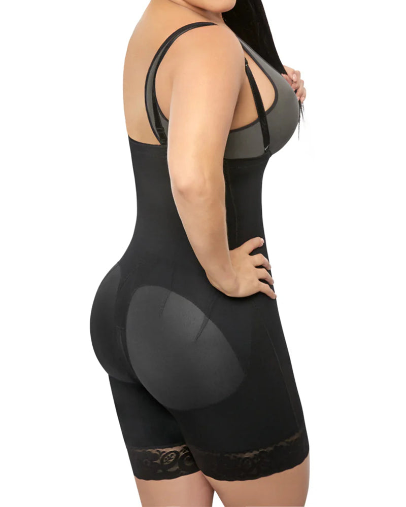 High Waisted Tummy Tuck Open Bust Slimming Shapewear