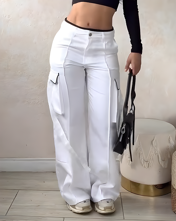 Cargo Wide-Leg Pants