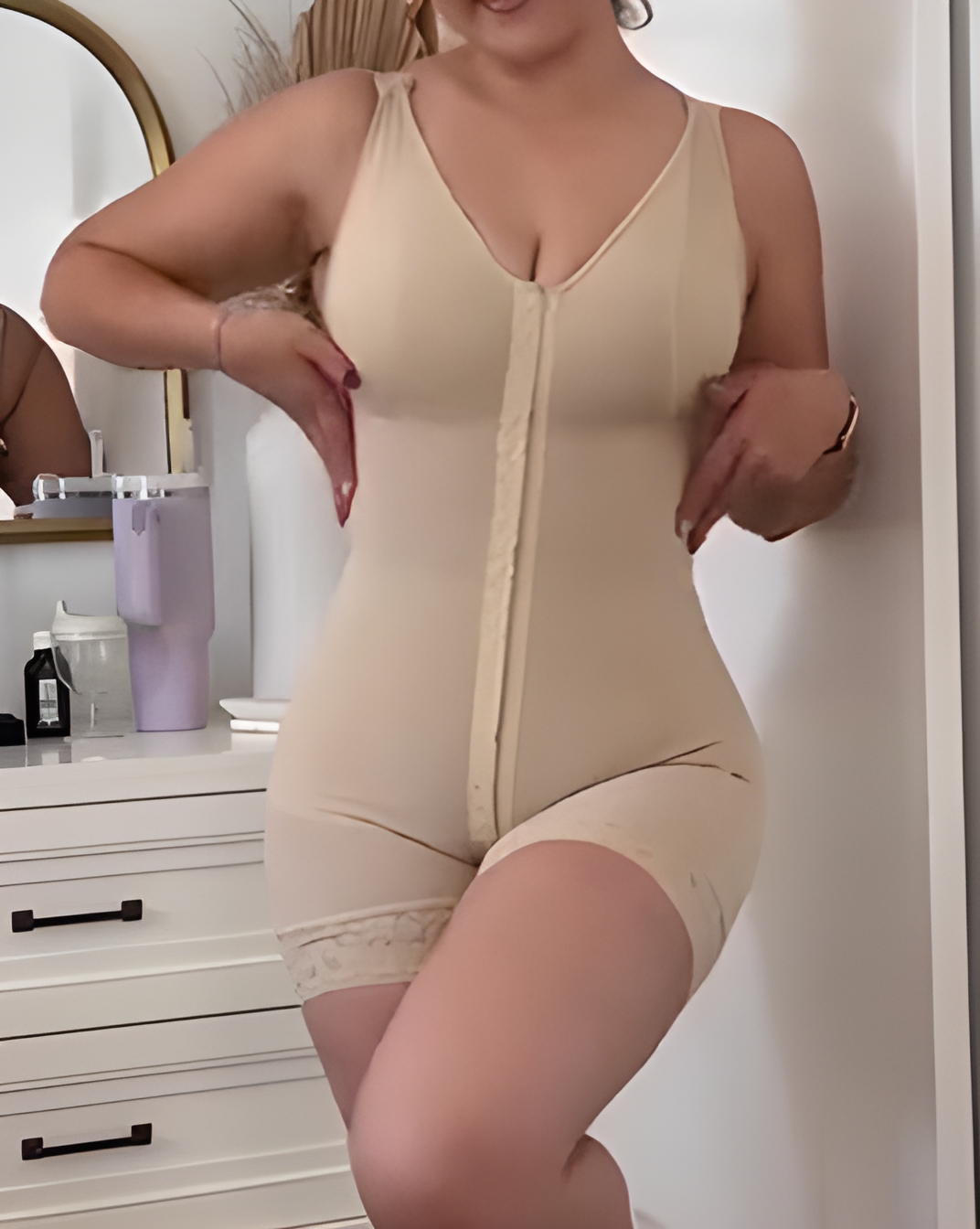 Sleeveless Shapewear Bodysuit with Bra