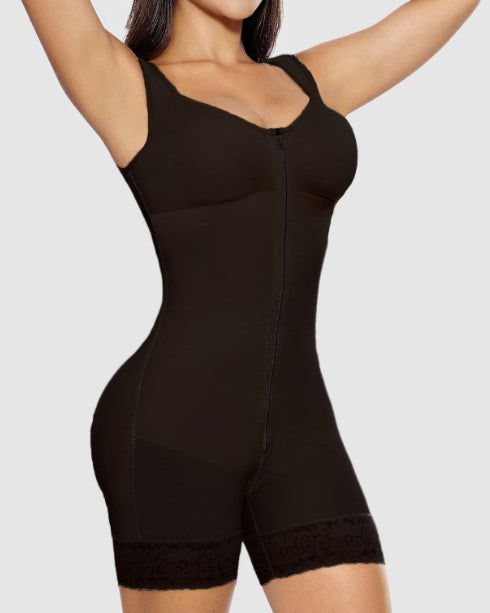 Front-Zip Full-Coverage Shapewear