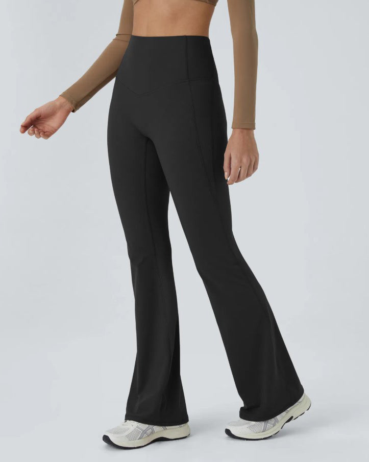 High-Waisted TummyControl Flared Yoga Pants