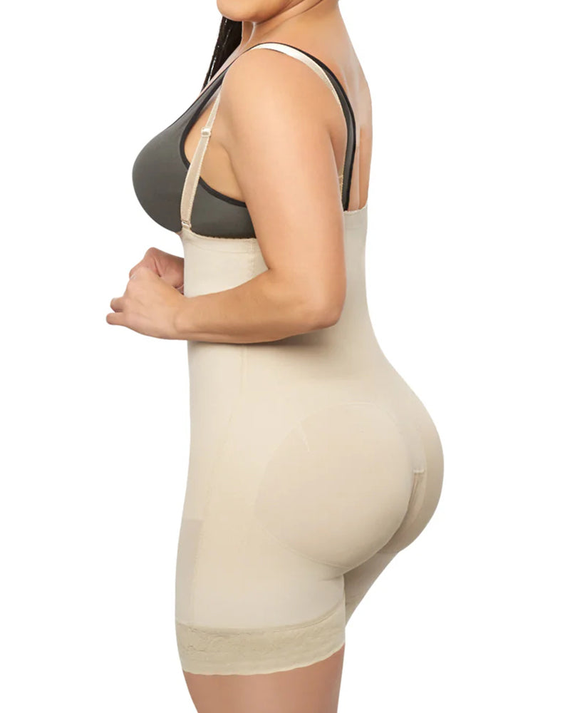 High Waisted Tummy Tuck Open Bust Slimming Shapewear