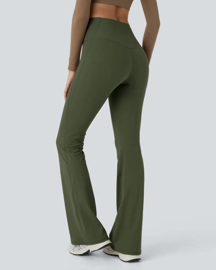 High-Waisted TummyControl Flared Yoga Pants