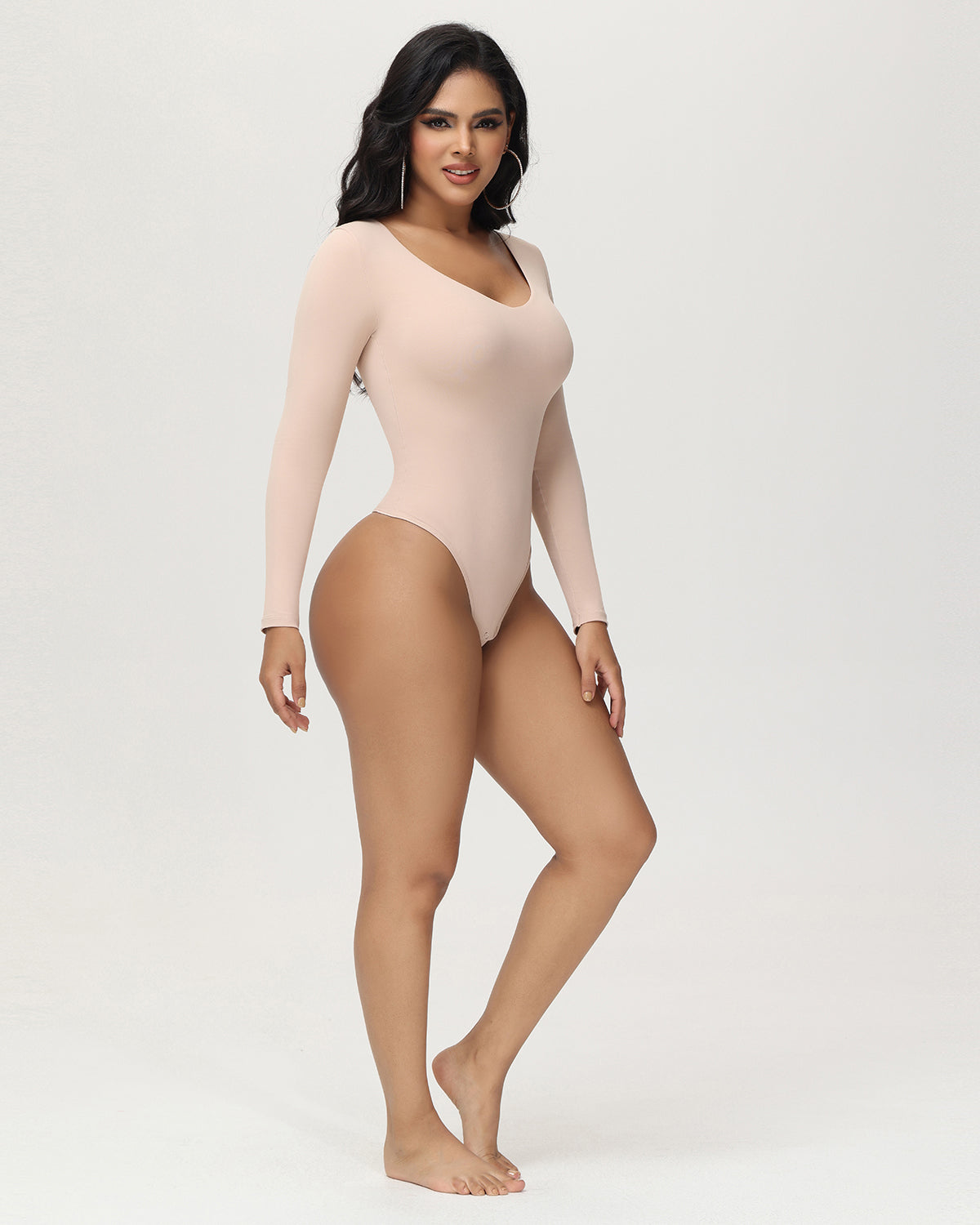 Schmaler Shapewear-Rundhalsausschnitt