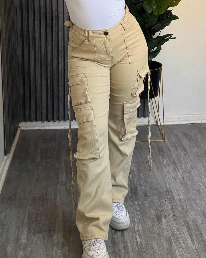 Side Pocket Cargo Jeans