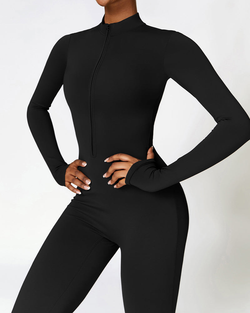 Tight Fleece Yoga Jumpsuit