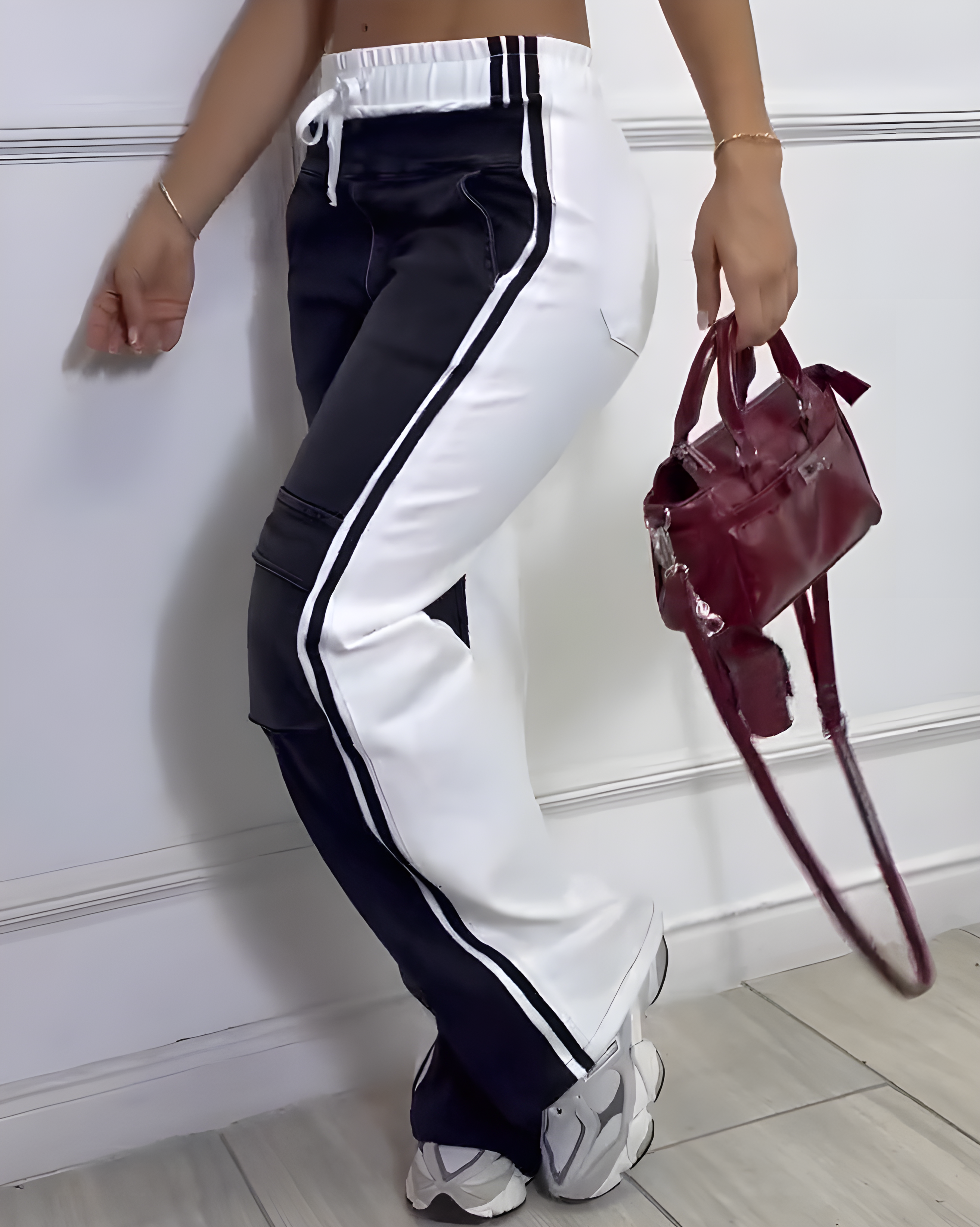 Paneled Casual Pants