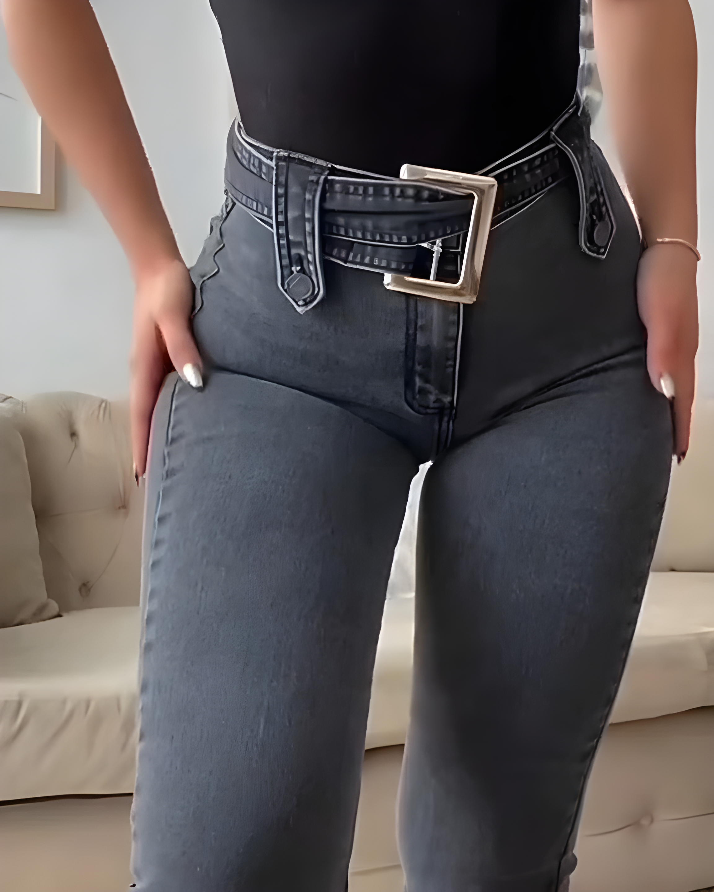 Women Hip Support Jeans