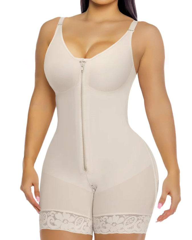 Front Zipper Abdomen Shaper Full Body Shaper