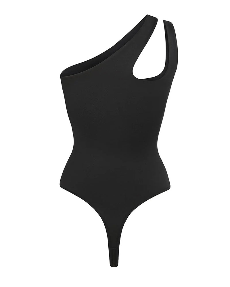 One Shoulder Seamless Bodysuit