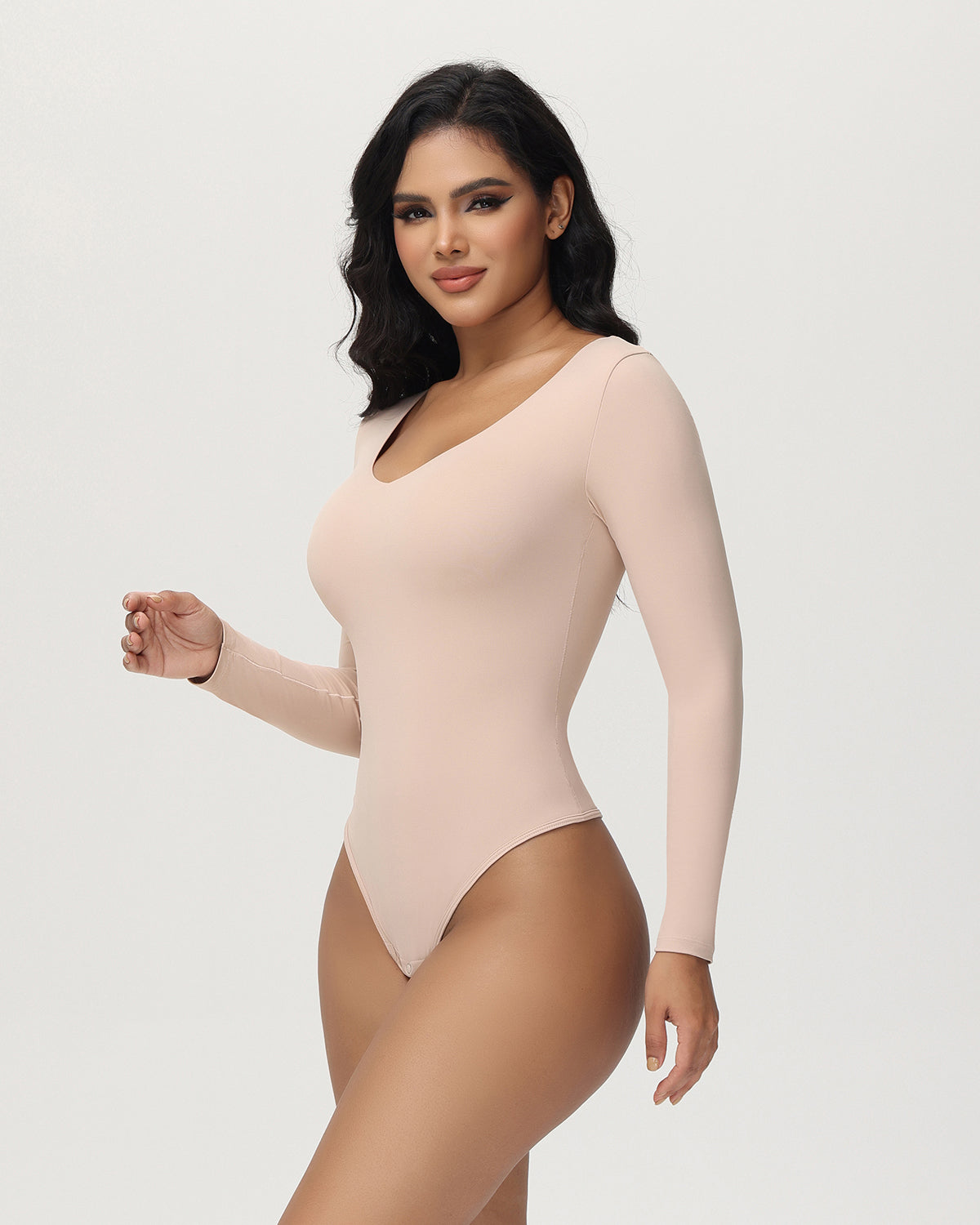 Schmaler Shapewear-Rundhalsausschnitt