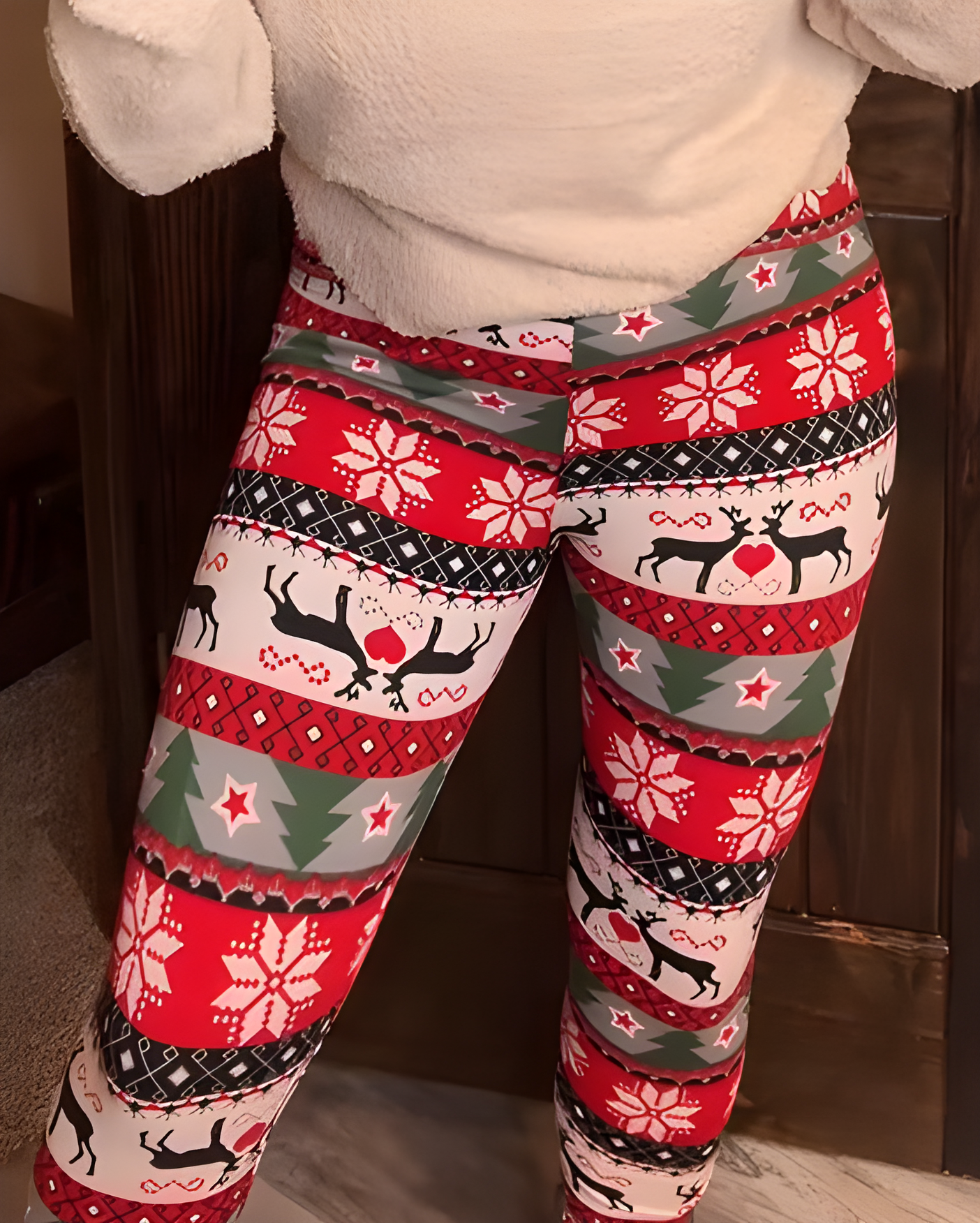 Women High Stretch Christmas Leggings